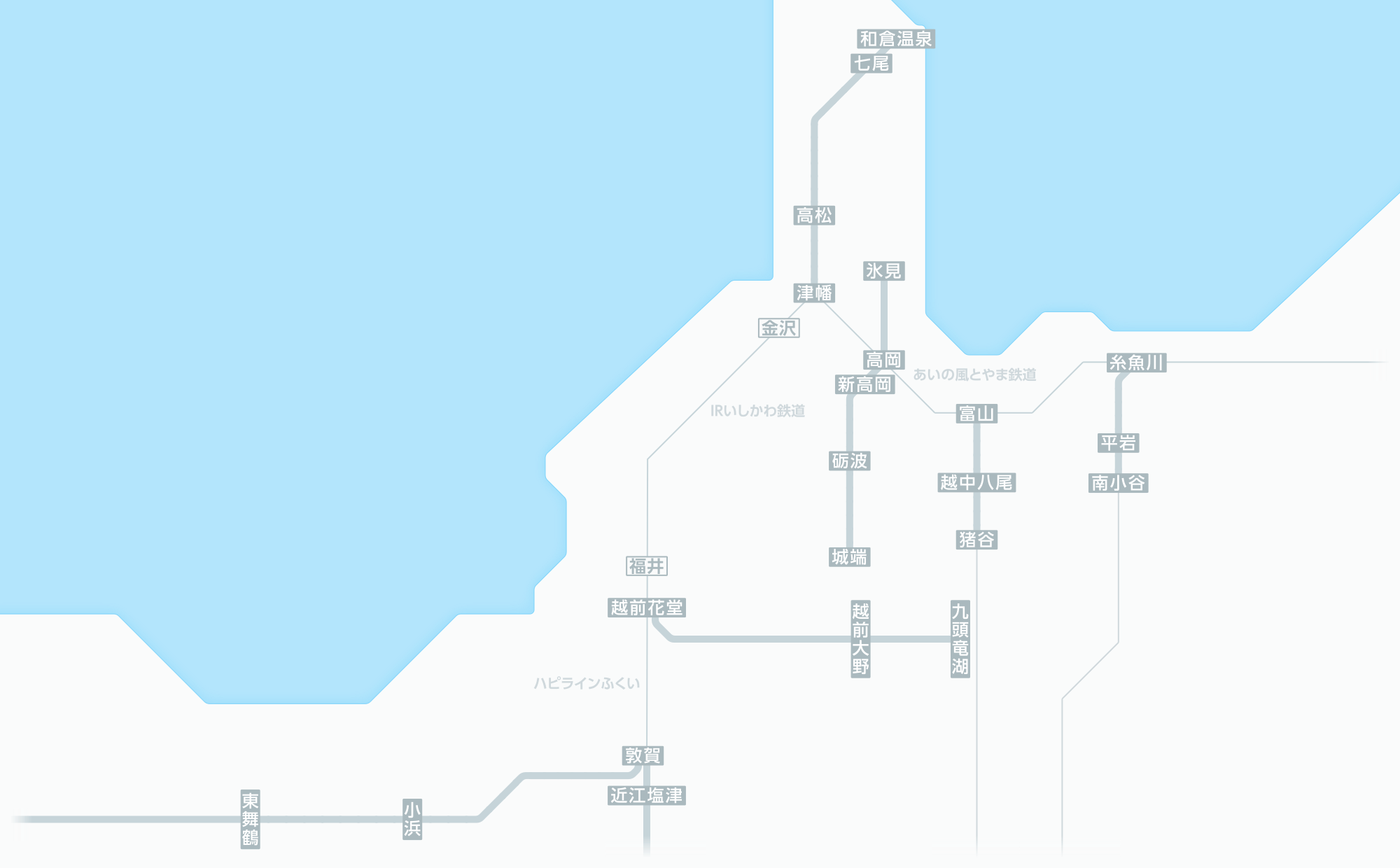 JR西日本 北陸線・湖西線 列車運行図表 ダイヤグラム 平日 土休日 北陸エリア 運行情報：JR西日本列車運行情報